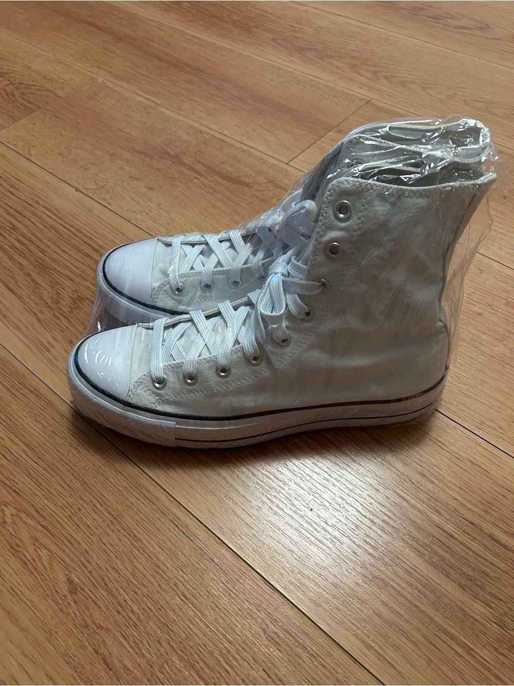 Converse White High-Top Canvas Sneakers